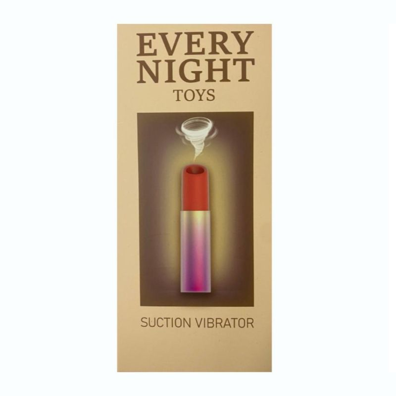 Вакуумний стимулятор клітора у формі помади Every Night Toys з 7 режимами всмоктування вид 4