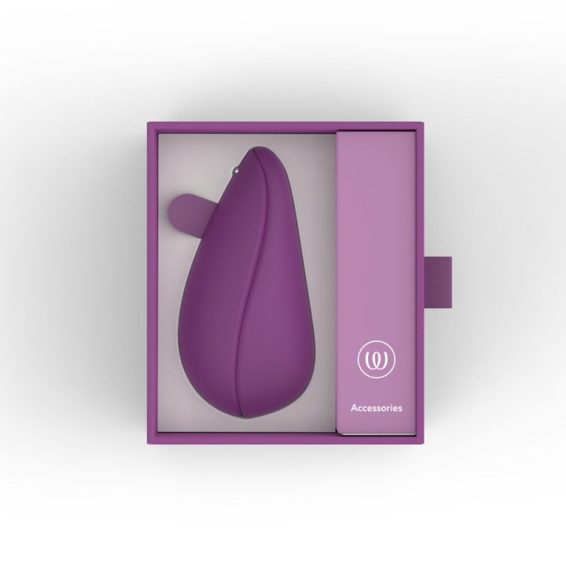 Вакуумний стимулятор клітора Womanizer Liberty 2 Dark Purple, фіолетовий вид 14