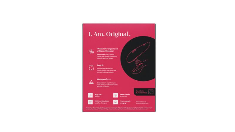 Вакуумний стимулятор клітора Womanizer Marilyn Monroe Black Marble вид 25