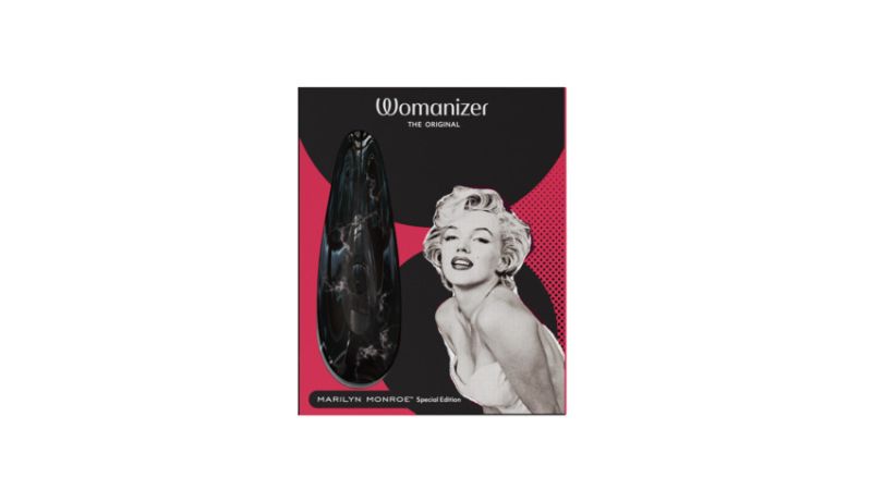 Вакуумный стимулятор клитора Womanizer Marilyn Monroe Black Marble вид 24
