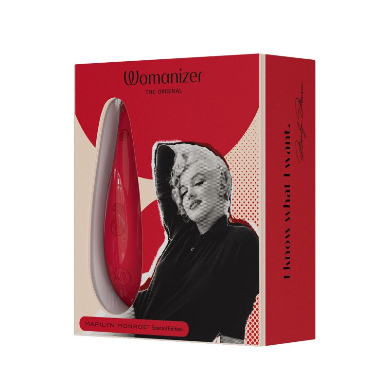 Вакуумний стимулятор клітора Womanizer Marilyn Monroe Vivid Red вид 24