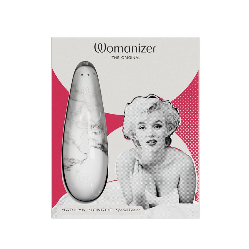 Вакуумний стимулятор клітора Womanizer Marilyn Monroe White Marble вид 26