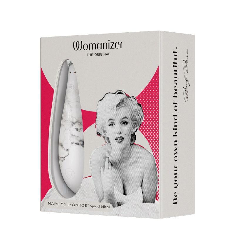 Вакуумный стимулятор клитора Womanizer Marilyn Monroe White Marble вид 27