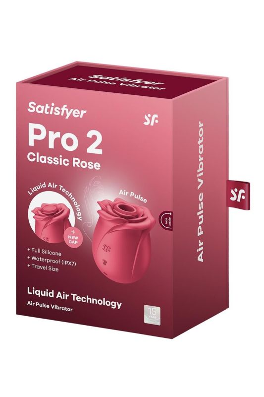 Вакуумний стимулятор троянда Satisfyer Pro 2 червоний, 7 см вид 7