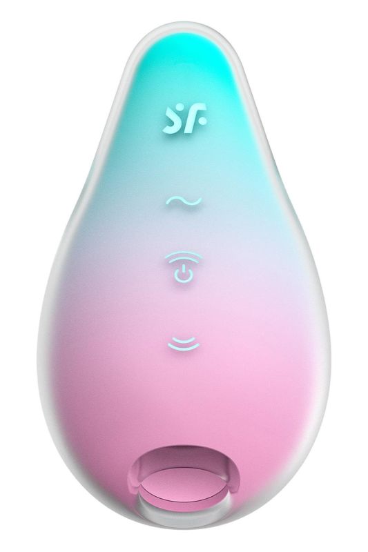 Вакуумний стимулятор із вібрацією Satisfyer Mermaid Vibes, м'ятно-рожевий вид 3