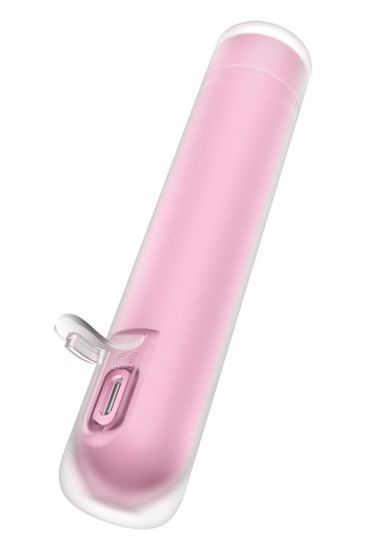 Вакуумний стимулятор Satisfyer First Kiss для клітора, рожевий, 12.5 х 2.5 см вид 5