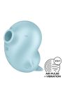Вакуумный стимулятор Satisfyer Sassy Seal с вибрацией, голубой, 9.5 см вид 2