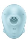 Вакуумный стимулятор Satisfyer Sassy Seal с вибрацией, голубой, 9.5 см вид 3