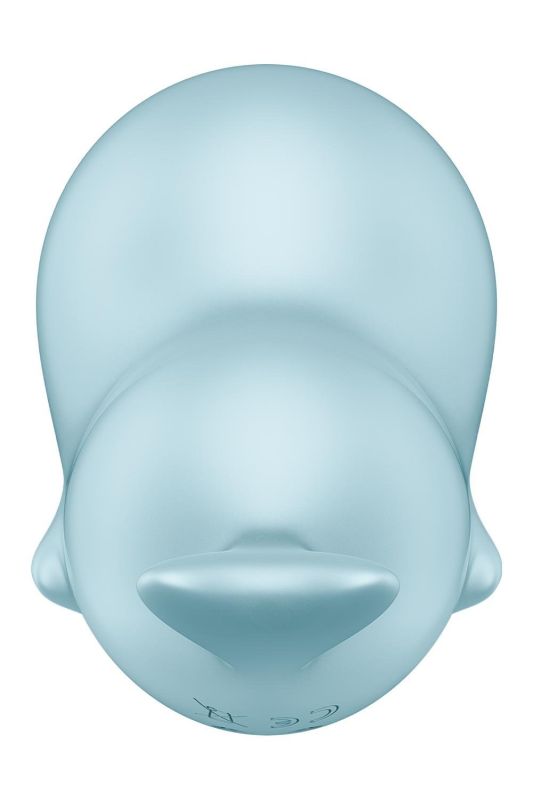 Вакуумный стимулятор Satisfyer Sassy Seal с вибрацией, голубой, 9.5 см вид 4