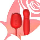 Вакуумный стимулятор в виде розы Every Night Toys с пульсацией, красный вид 13