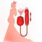 Вакуумний стимулятор у вигляді троянди Every Night Toys з пульсацією, червоний вид 11