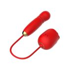 Вакуумний стимулятор у вигляді троянди Every Night Toys з пульсацією, червоний вид 3