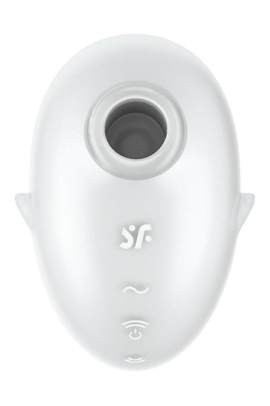 Вакуумный вибратор стимулятор Satisfyer Cutie Ghost белый, 9.1 см вид 3