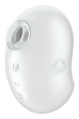 Вакуумный вибратор стимулятор Satisfyer Cutie Ghost белый, 9.1 см