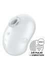 Вакуумный вибратор стимулятор Satisfyer Cutie Ghost белый, 9.1 см вид 6