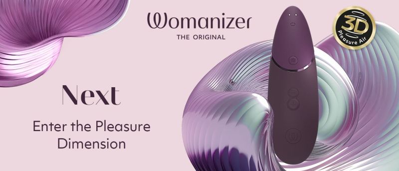 Вакуумный стимулятор Womanizer Next Dark, фиолетовый вид 11