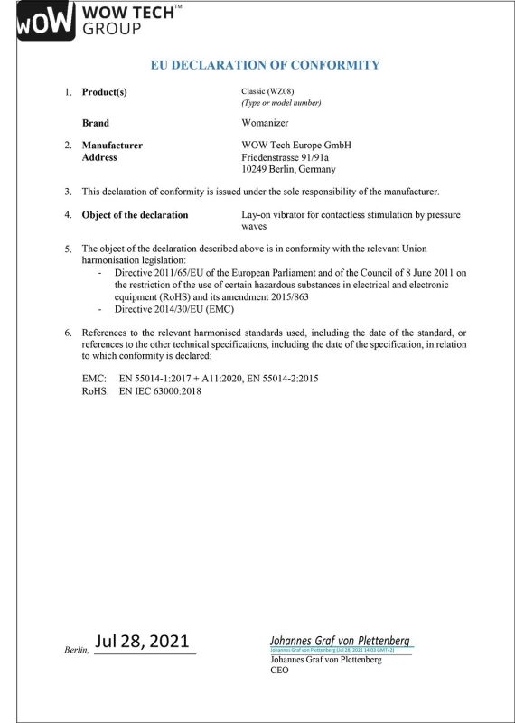 Вакуумный вибратор для клиторальной стимуляции Womanizer Mini Red Wine вид 10