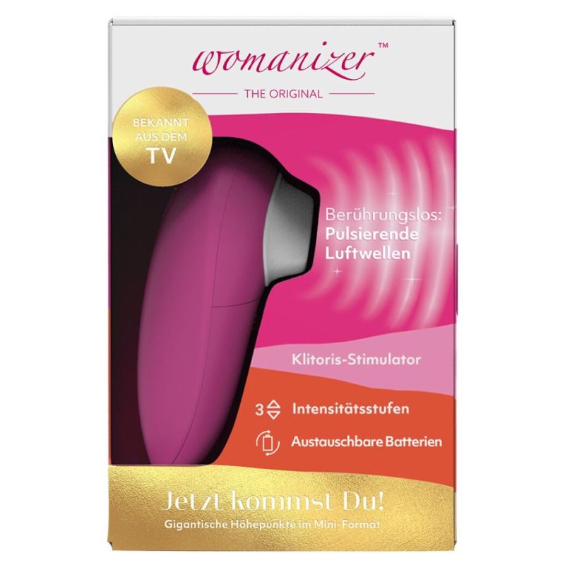 Вакуумный вибратор для клиторальной стимуляции Womanizer Mini Red Wine вид 9