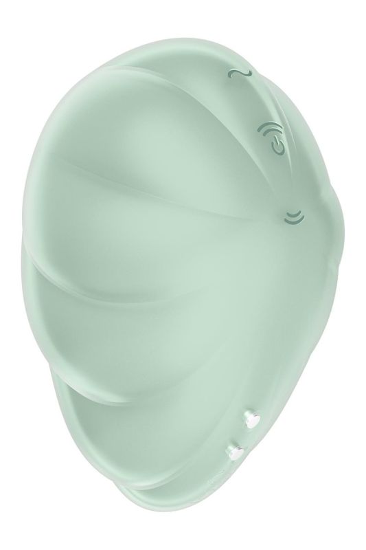 Вакуумний вібратор із дизайном у вигляді хмари Satisfyer Cloud Dancer м'ятний вид 6