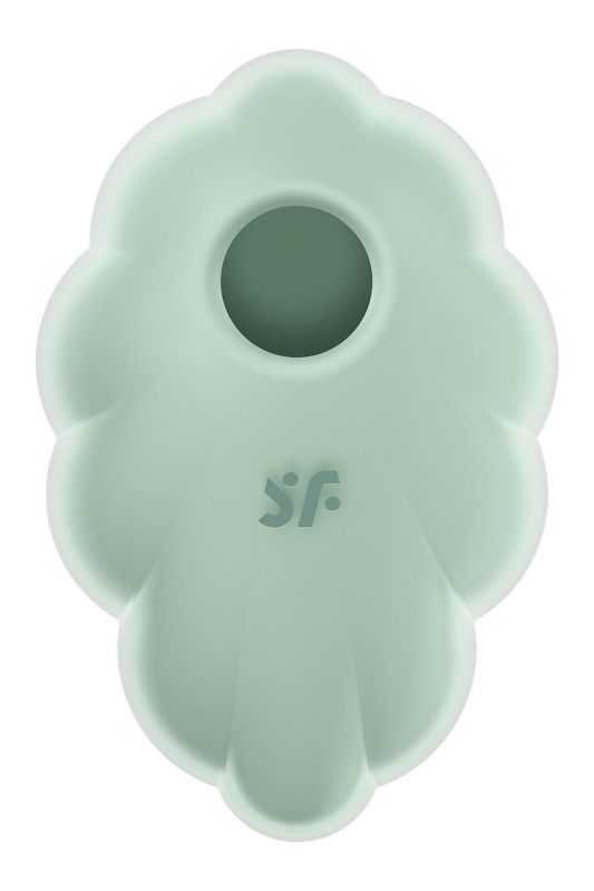Вакуумний вібратор із дизайном у вигляді хмари Satisfyer Cloud Dancer м'ятний вид 3