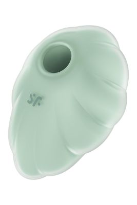 Вакуумний вібратор із дизайном у вигляді хмари Satisfyer Cloud Dancer м'ятний