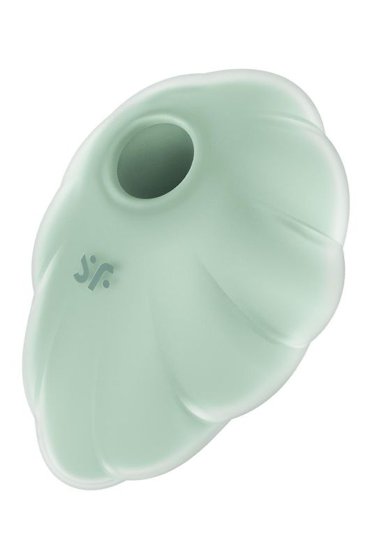 Вакуумний вібратор із дизайном у вигляді хмари Satisfyer Cloud Dancer м'ятний вид 2