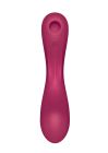 Вакуумний вібратор із потрійною стимуляцією Satisfyer Curvy Trinity 1, бордовий вид 3