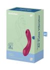 Вакуумный вибратор с тройной стимуляцией Satisfyer Curvy Trinity 1, бордовый вид 9