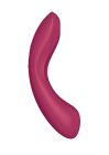 Вакуумний вібратор із потрійною стимуляцією Satisfyer Curvy Trinity 1, бордовий вид 6