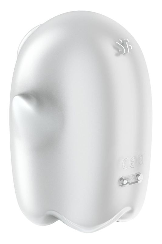 Вакуумний вібратор Satisfyer Glowing Ghost світиться у темряві, білий, 8.4 см. вид 6