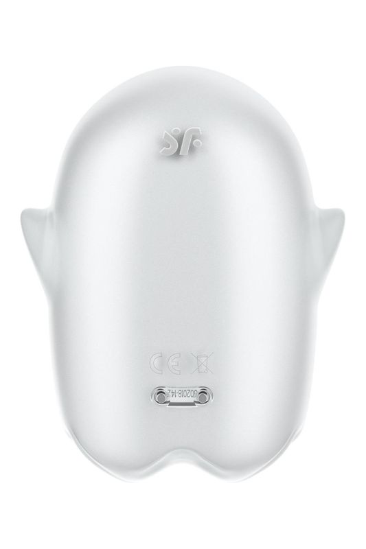 Вакуумний вібратор Satisfyer Glowing Ghost світиться у темряві, білий, 8.4 см. вид 7
