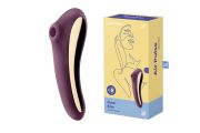 Вакуумний кліторальний стимулятор із вібрацією Satisfyer Dual Kiss, марсаловий