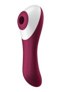Вакуумний кліторальний стимулятор із вібрацією Satisfyer Dual Crush бордовий