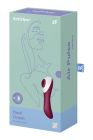 Вакуумний кліторальний стимулятор із вібрацією Satisfyer Dual Crush бордовий вид 6