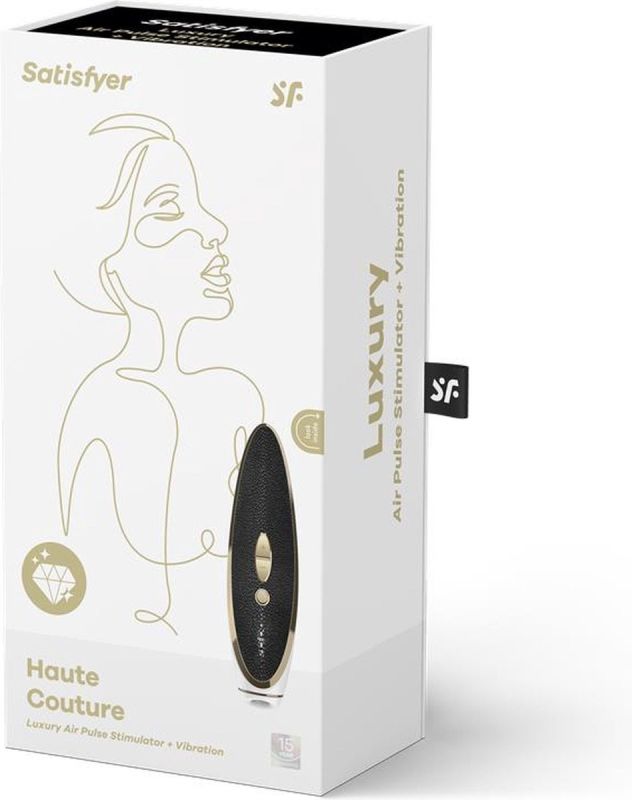 Вакуумний кліторальний стимулятор Satisfyer Luxury Haute Couture, чорний вид 6