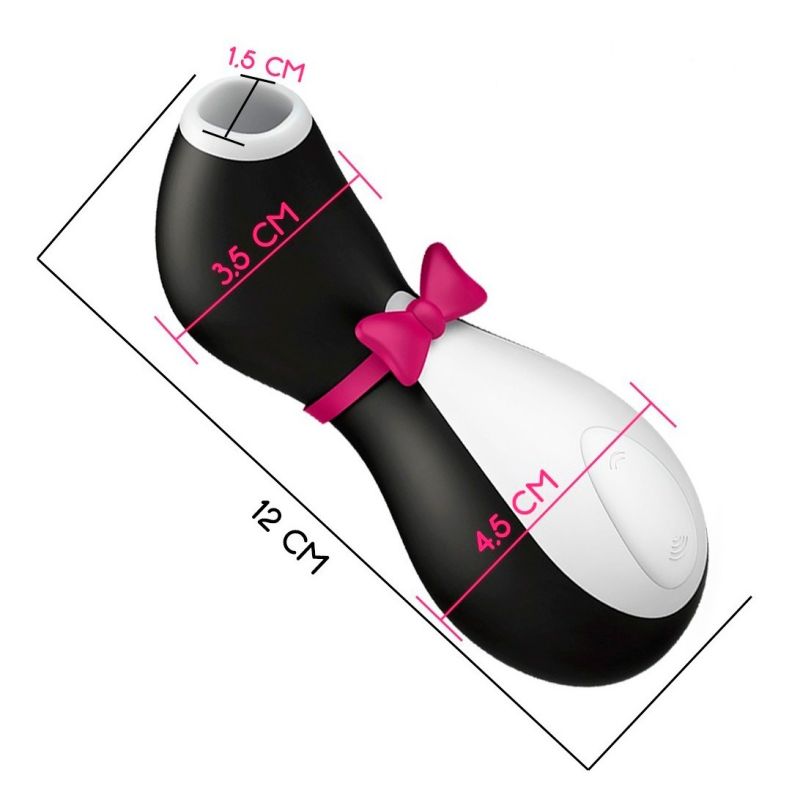 Вакуумний кліторальний стимулятор Satisfyer Pro Penguin, чорний вид 6