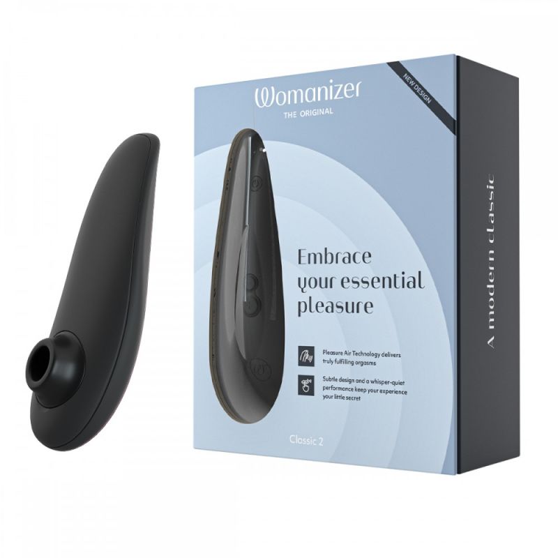 Вакуумний кліторальний стимулятор Womanizer Classic 2 Black вид 2