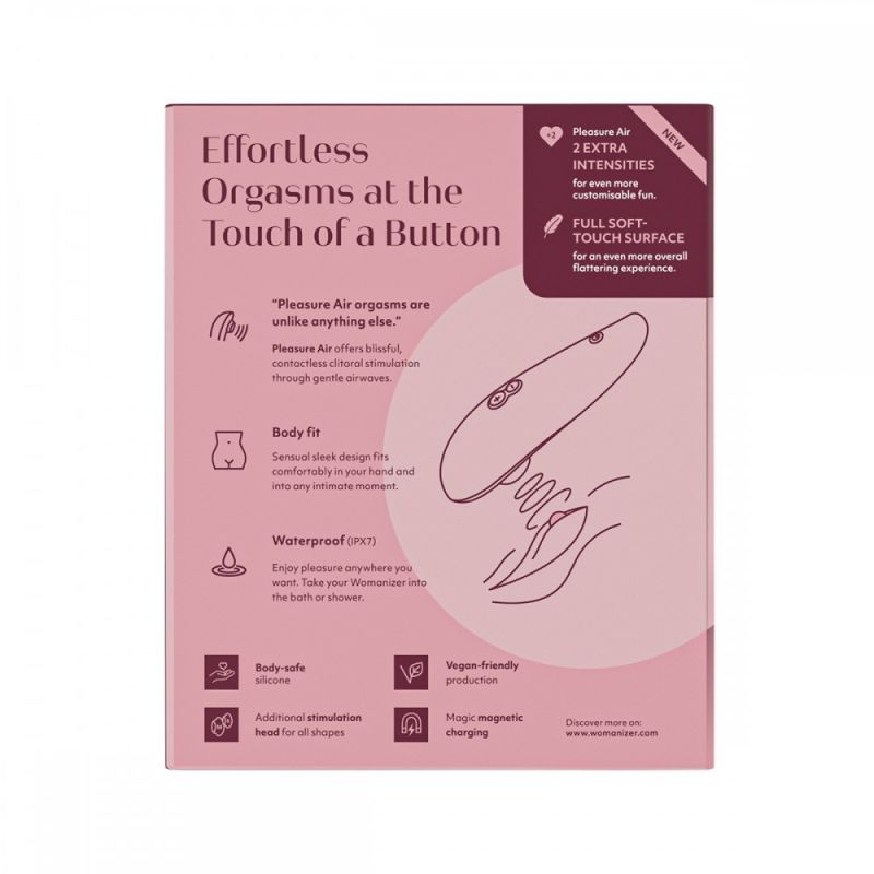 Вакуумний кліторальний стимулятор Womanizer Classic 2 Bordeaux вид 10