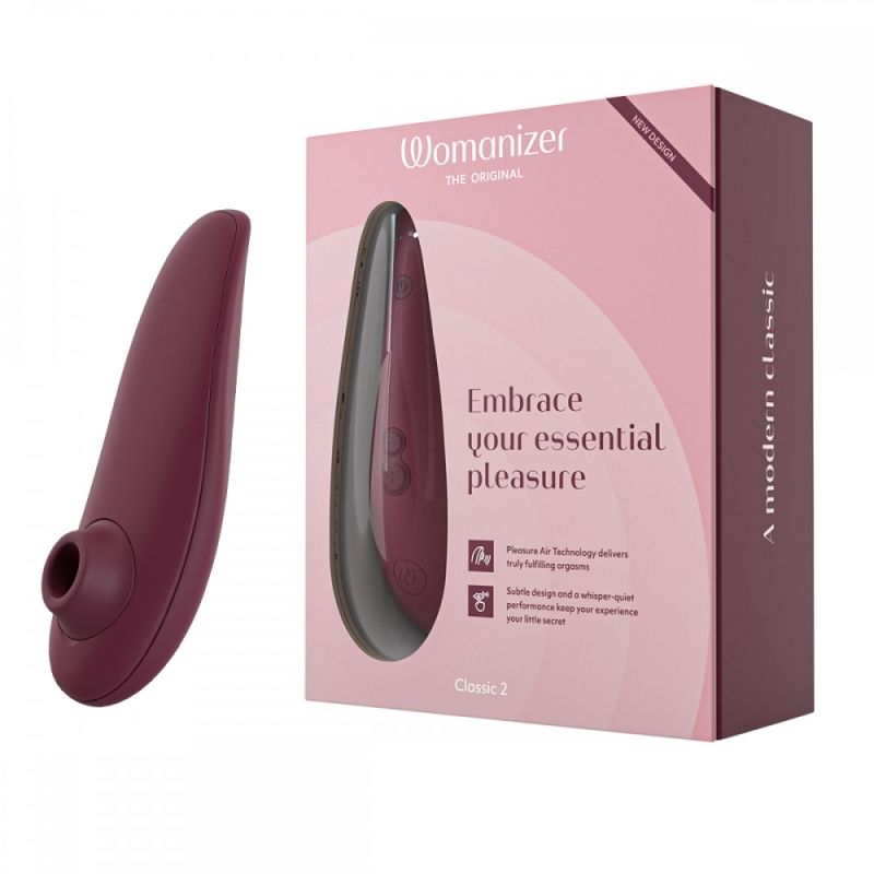 Вакуумный клиторальный стимулятор Womanizer Classic 2 Bordeaux вид 2