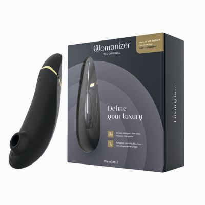 Бесконтактный вакуумный клиторальный стимулятор Womanizer Premium 2 черный