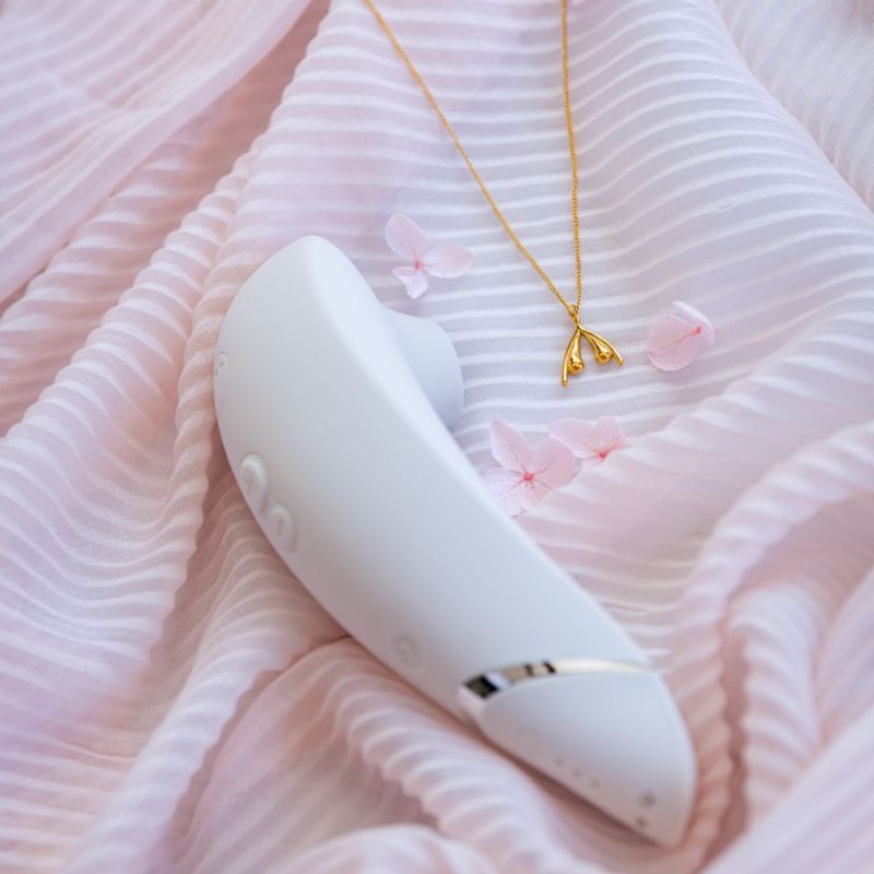 Вакуумний кліторальний стимулятор Womanizer Premium 2 Gray вид 20