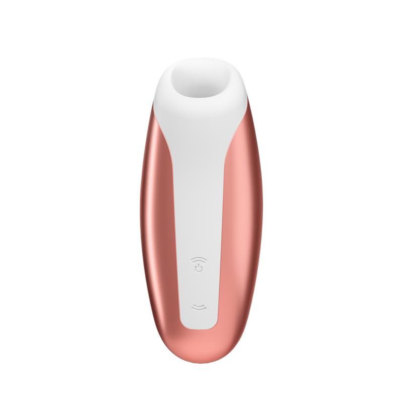 Безконтактний вакуумний стимулятор клітора Satisfyer Love Breeze кораловий вид 3