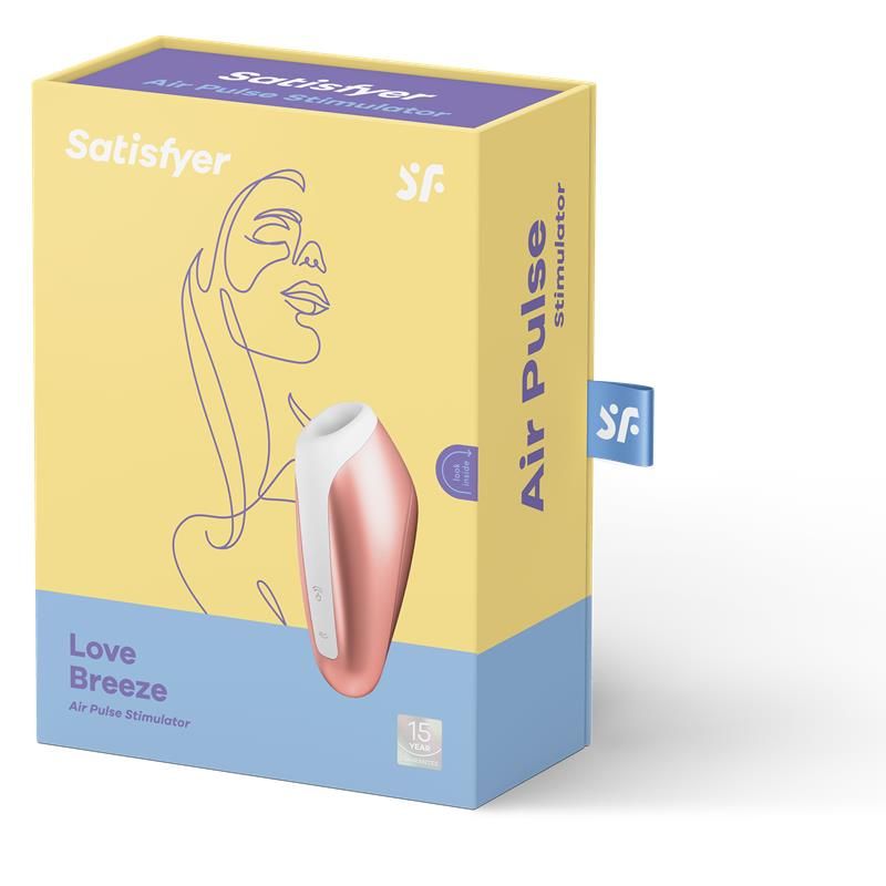 Безконтактний вакуумний стимулятор клітора Satisfyer Love Breeze кораловий вид 5