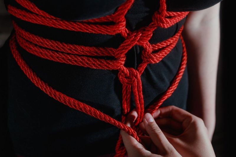 Мотузка для бондажу та шибарі TABOOM Bondage Ropes червона вид 6