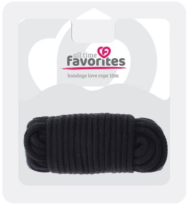 Мотузка для бондажу Dream Toys All Time Favorites чорна, 10 м