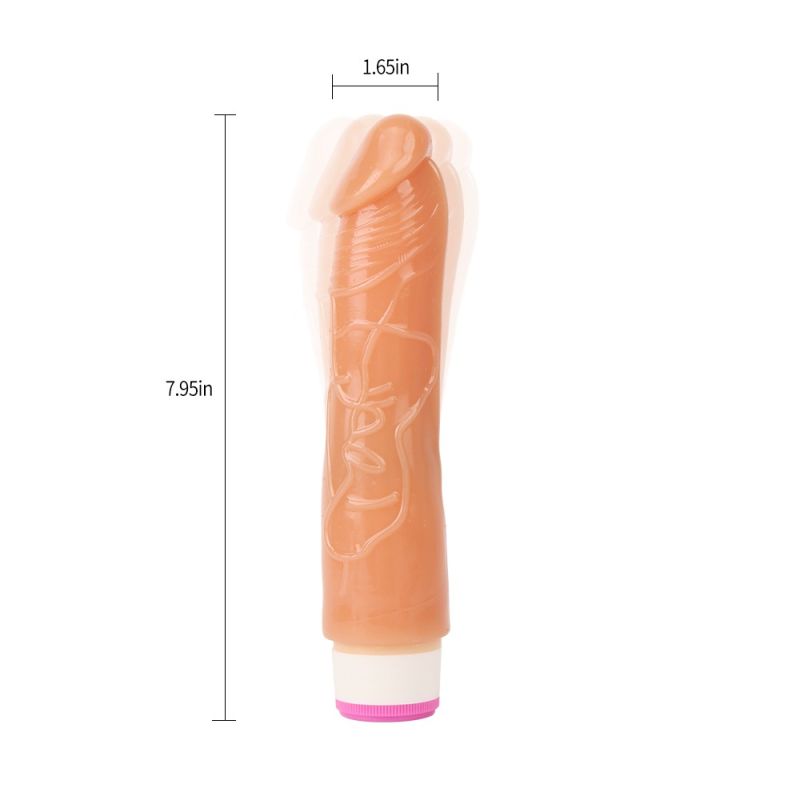 Вібратор реалістичний мультишвидкісний Chisa Basic Luv Theory, бежевий вид 8