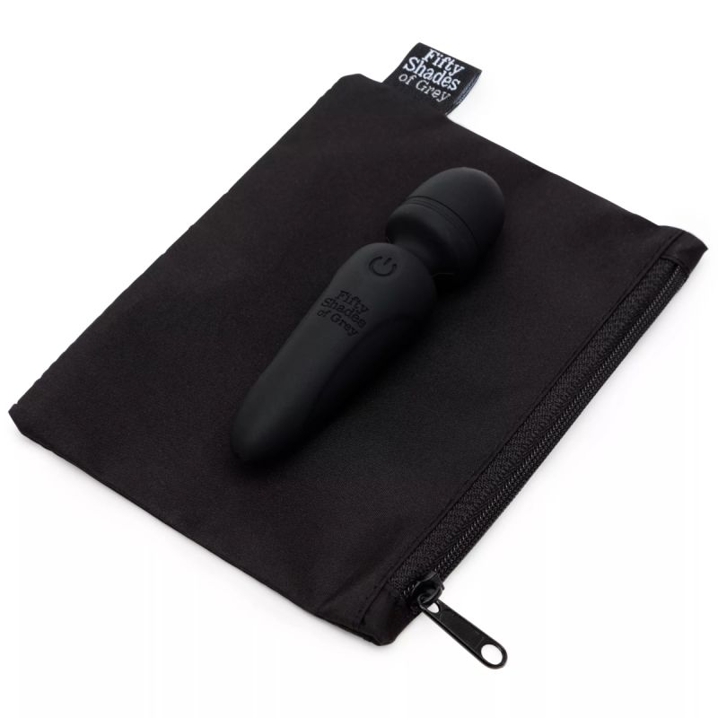 Вібратор-мікрофон для клітора Fifty Shades of Grey Sensation Mini Wand Vibrator чорний вид 5