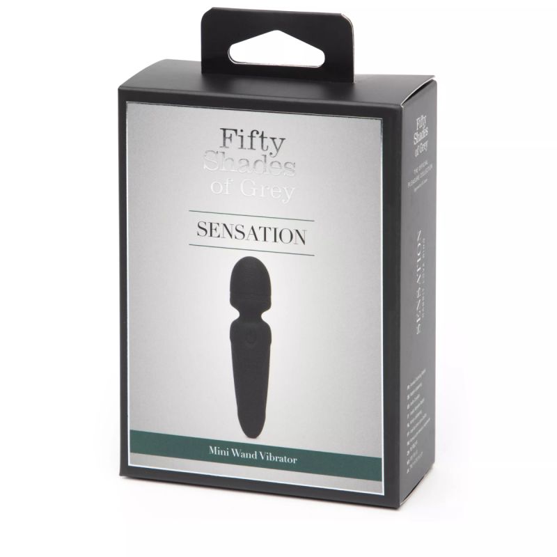 Вібратор-мікрофон для клітора Fifty Shades of Grey Sensation Mini Wand Vibrator чорний вид 6