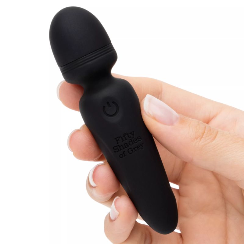 Вібратор-мікрофон для клітора Fifty Shades of Grey Sensation Mini Wand Vibrator чорний вид 4