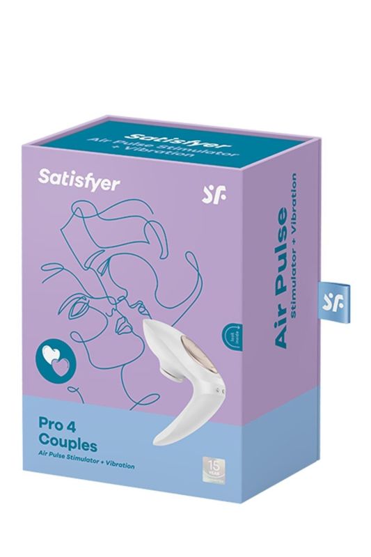 Вібратор для пар із вакуумним стимулятором SATISFYER PRO 4 COUPLES вид 6